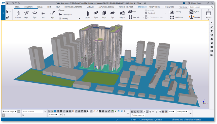 Sample (Large) Tekla Structure Model and File Size