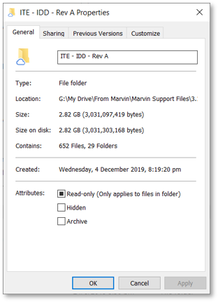 Example of a Tekla Model folder